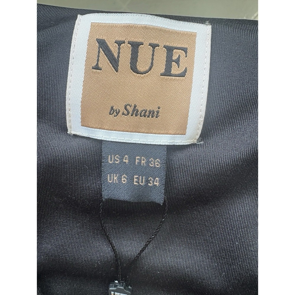 Nue by Shani Rouched Sleeve Shapewear Dress Size 4 Elegant 3/4 Sleeve Party - Picture 9 of 10
